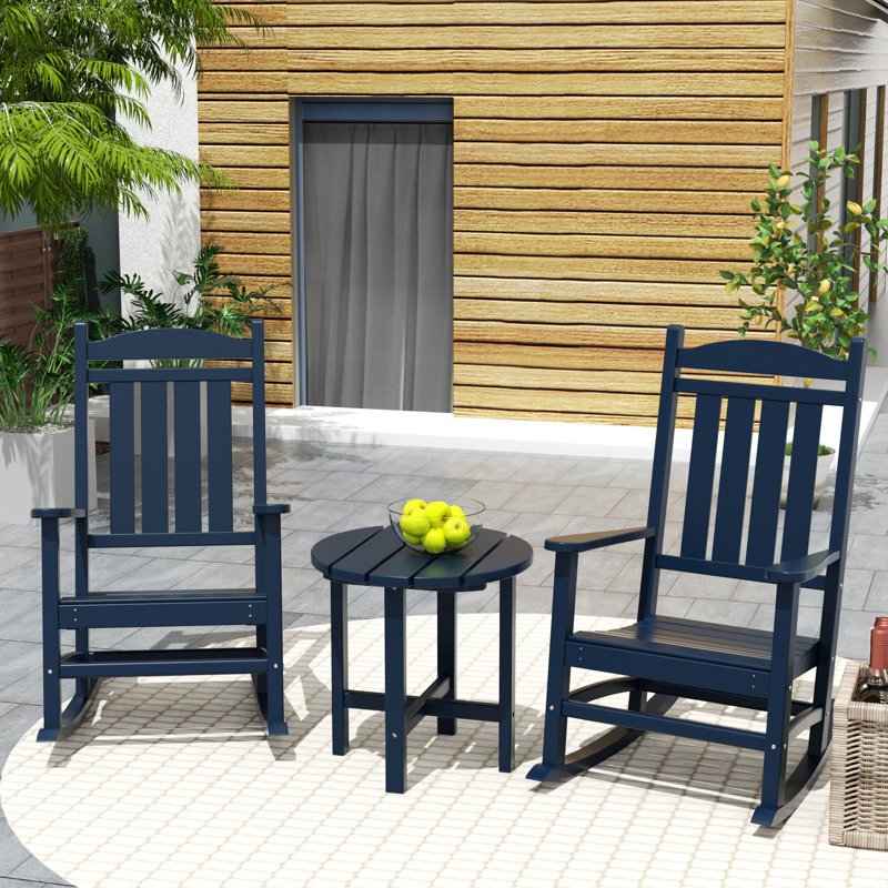 Laguna 2 - Person Patio Conversation Set, Navy Blue