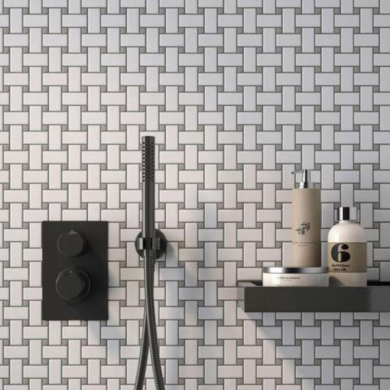 Cascade Porcelain Mosaic Sheet