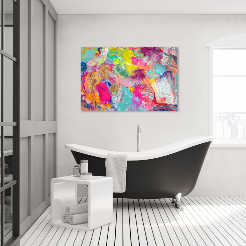 «Abstract Miami Beach Textures», impression sur toile, Toile tendue, H 30 po x l 45 po