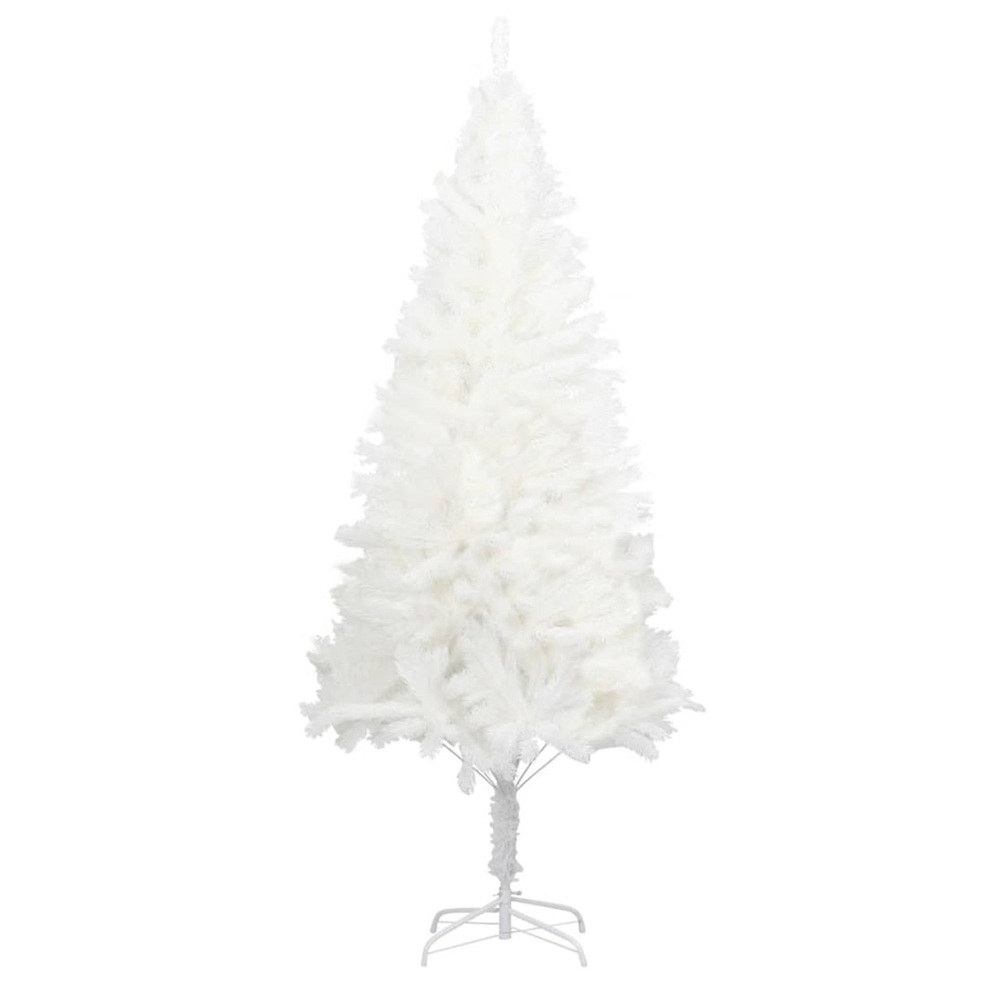 Künstlicher Weihnachtsbaum Naturgetreue Nadeln Weiß 180 cm