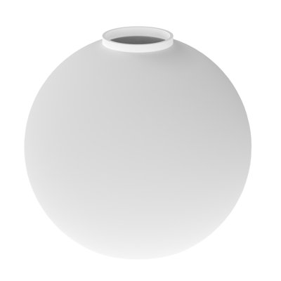 Milky White Spherical Glass Light Shades