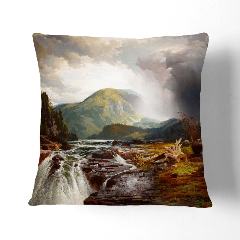 The Wilds of Lake Superior Scatter Cushion with Filling, 55cm H x 55cm W x 20cm D