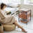 15.7 " W Stainless Steel Nightstand