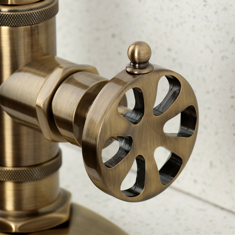 Kingston Brass Belknap Single-Handle 1-Hole Deck Mount Bar Faucet, Antique Brass