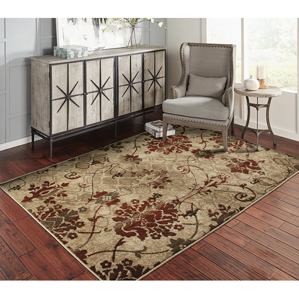 Fleur De Lis Living Singletary Floral Rug & Reviews | Wayfair