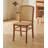 Retro Solid Wood Wicker Dining Chairs With Backrests