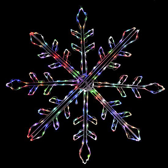 Flocon de neige changeant de couleur avec affichage RVB