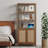 Bohemian Rattan Storage Bookcase-1099434891-1099434886