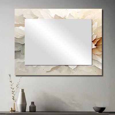 «Modern Twist Of Dahlia Flower II», art mural miroir décoratif floral, imprimé sur métal