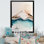«Blue and Gray Mountain Lake Reflection II», reproduction sur toile