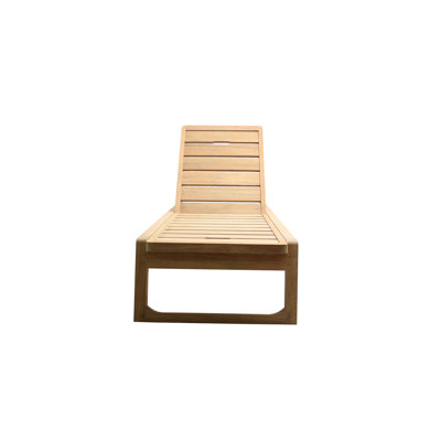 Diuna Outdoor Teak Chaise Lounge