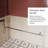 30-60" Adjustable Glass Shower Door 72in Height Sliding Walk-in Shower Screen 1/4" Thick Glass Panel with Stainless Steel Handle & Support Bar Chrome Finish
