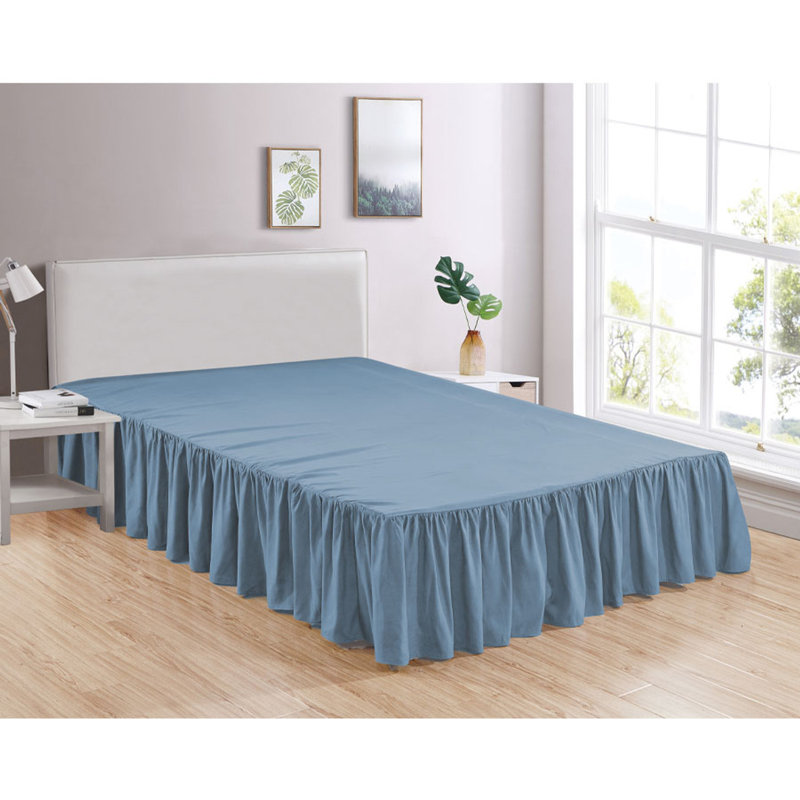 Bedskirt 4 Bed Skirt, Twin, Allure Blue