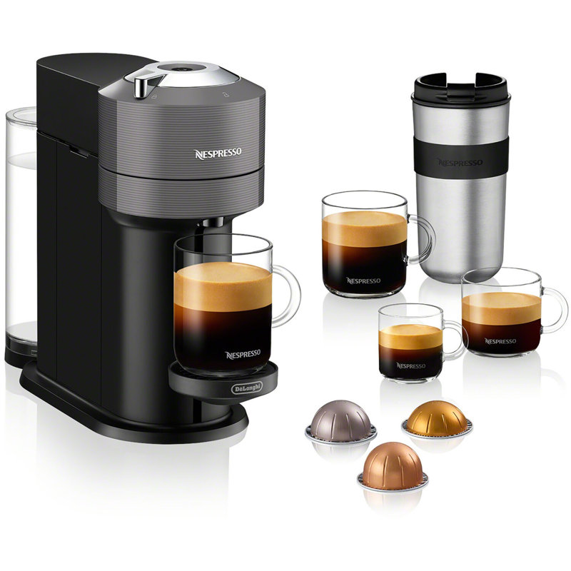 Nespresso Vertuo Next Coffee Pod Machine by De'Longhi, Grey