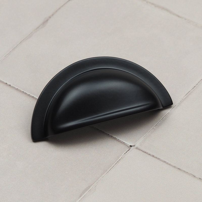 76mm Matt Black Cup Handle, 76mm Cup