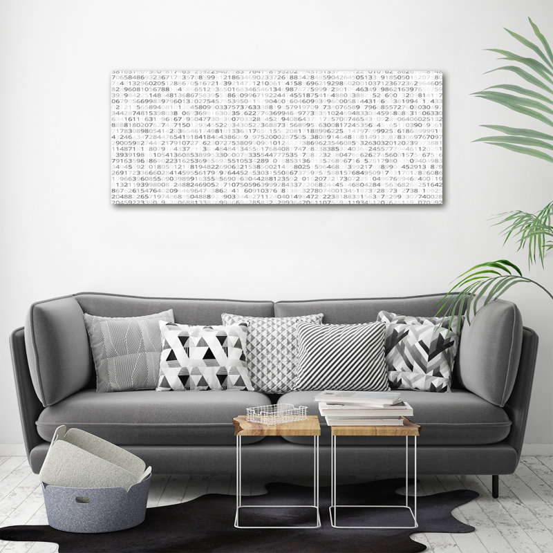 Binary Code - No Frame Print on Canvas
