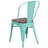 Kewaunee Metal Stackable Chair with Wood Seat-1976427546