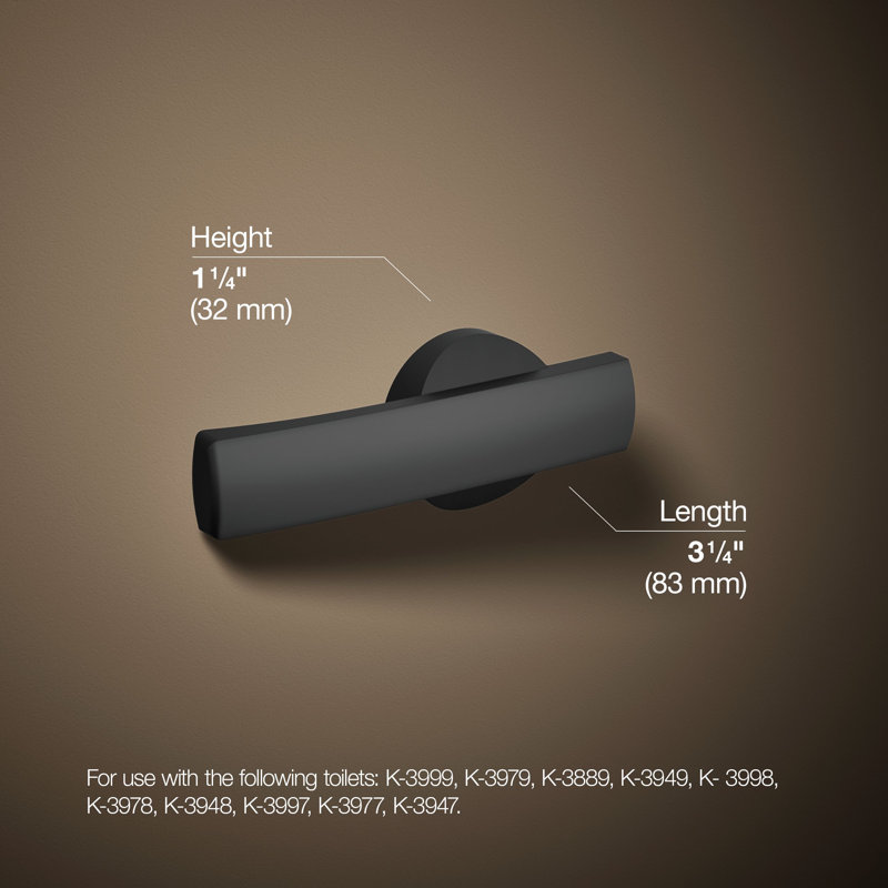 Wellworth Highline Trip Lever, Matte Black
