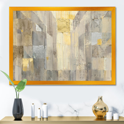 " Gold Square Watercolor "