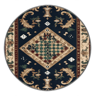 Machine Washable French Purple Area Rug