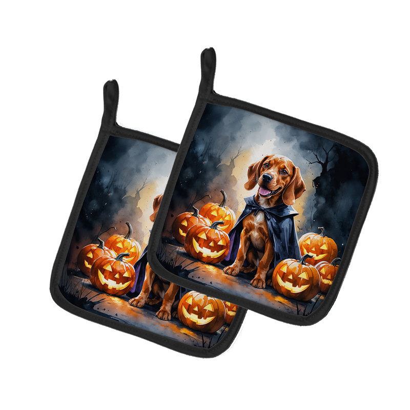 Vizsla Puppy Halloween paire de porte-casseroles