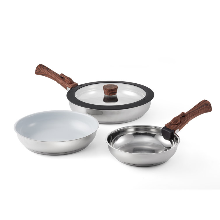 Ergo Chef 8 - Piece Non-Stick Stainless Steel Cookware Set 89511