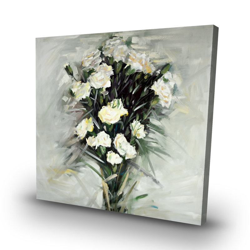 Lisianthus bouquet - 32"x32" art on canvas
