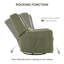 Fauteuil inclinable et oscillant pivotant en chenille de 32,8 po de large Tucker-1120822757