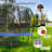 Sapphome Round Backyard Trampoline with Safety Enclosure-100761943