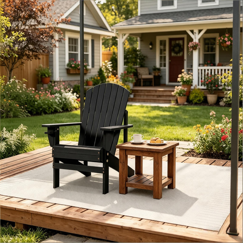 Chaise Adirondack de véranda, chaise Adirondack d'extérieur, chaise Adirondack en bois (chaise Adirondack uniquement)