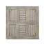 Table d'appoint d'extérieur en bois gris, style transitionnel, 20 x 20 x 15,99, poids minimal de 30 lb, transitionnel, capacité maximale