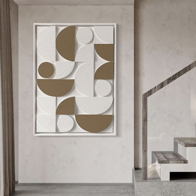 Art mural rectangulaire moderne pour salon
