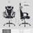 Arian PVC Leather Ergonomic Gaming Chair with Footrest & Lumbar Support-1834130895