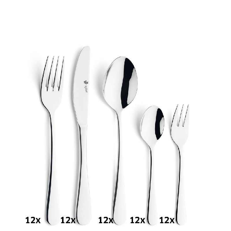 60-Piece 18/10 Stainless Steel Cutlery Set for 12 People