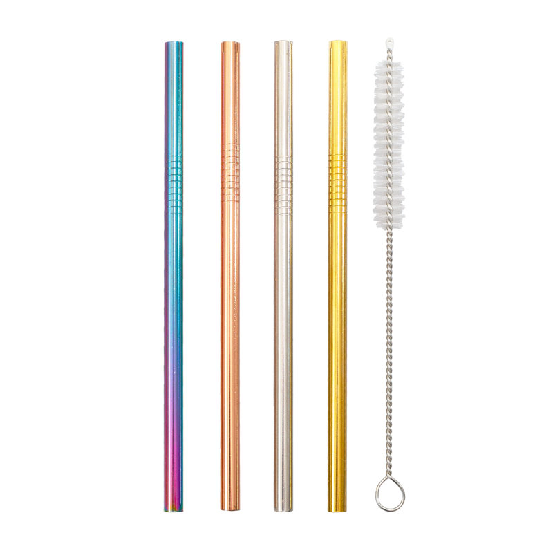 Echo Three Novelty Stainless Steel Reusable Straws
