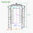 Minuka 114.08'' H x 81.18'' W Iron Arched Trellis-1338462398