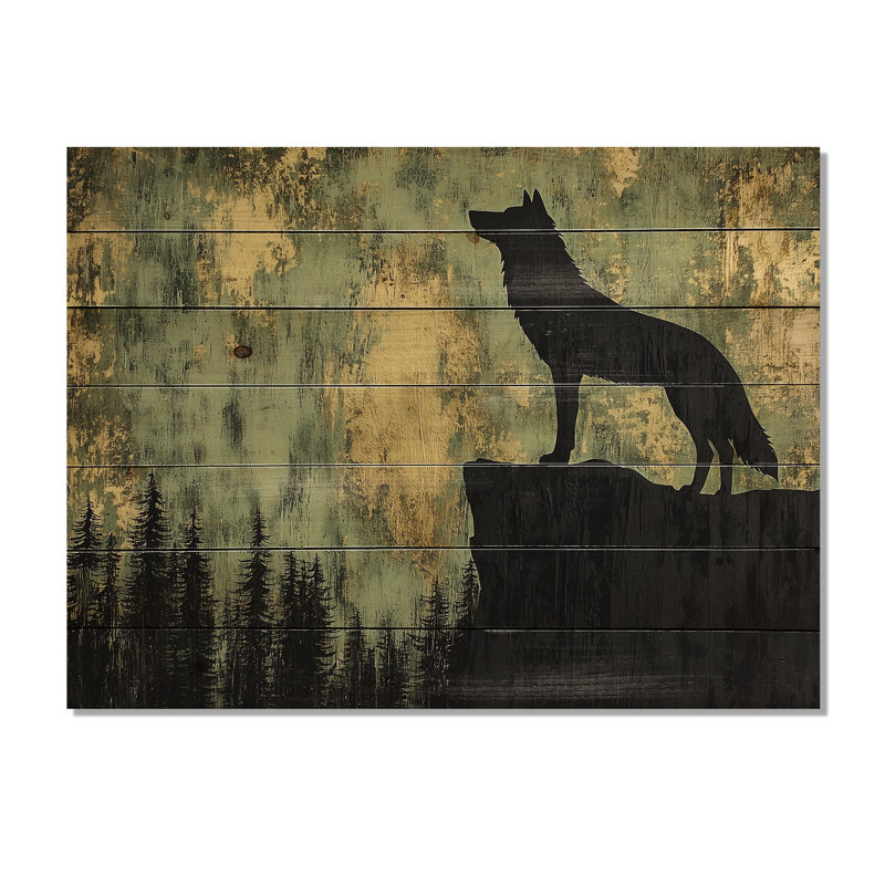 Décoration murale moderne en bois Forest Guardian of the Forest III , H 30 po x l 40 po