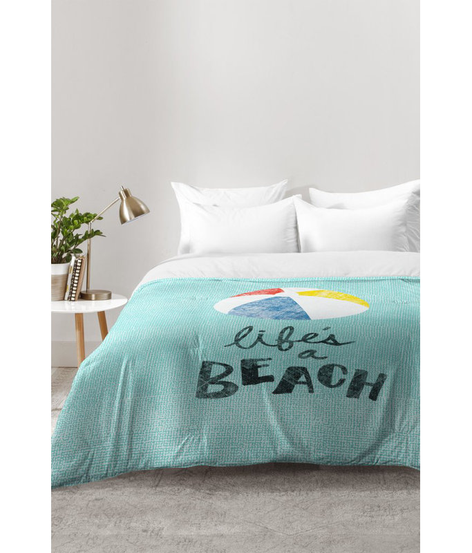 Nick Nelson Coastal Polyester Comforter, Twin XL Comforter + 1 Standard Sham