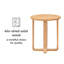 Ealyn Solid Wood End Table with Scalloped Edges
