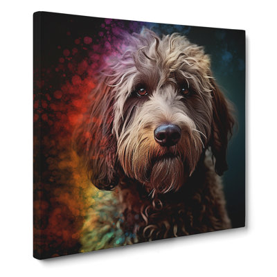 Labradoodle Conceptual Art No.1 - Wrapped Canvas