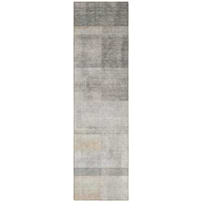 Tapis de couloir intérieur et extérieur 8 po Taupe Ombre
