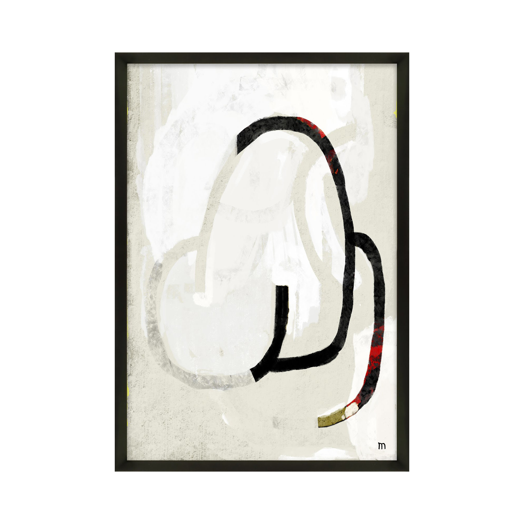Unfinished by StudioM, 30" H x 21" W x 1.25" D, Black