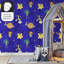 The Little Prince Wallpaper, Royal Blue Night Nursery