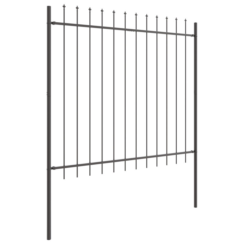 Garden Fence, Grey, 200cm H x 170cm W