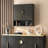 Wall Mounted Bathroom Medicine Cabinet With Open Shelves & Metal Handle-121933148