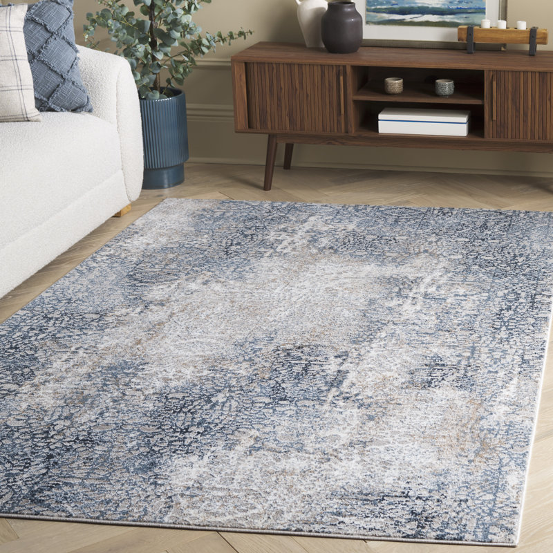 Blonnie Performance Abstract Rug, Rectangle 5'3" x 7'6"