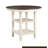1Pc Counter Height Table With 2X Display Shelves Transitional Style Furniture