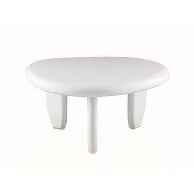 White High Gloss End Table