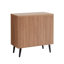 Armoire d'appoint cannelée 31 po - Mobilier de rangement moderne en érable | Idée cadeau-121051025