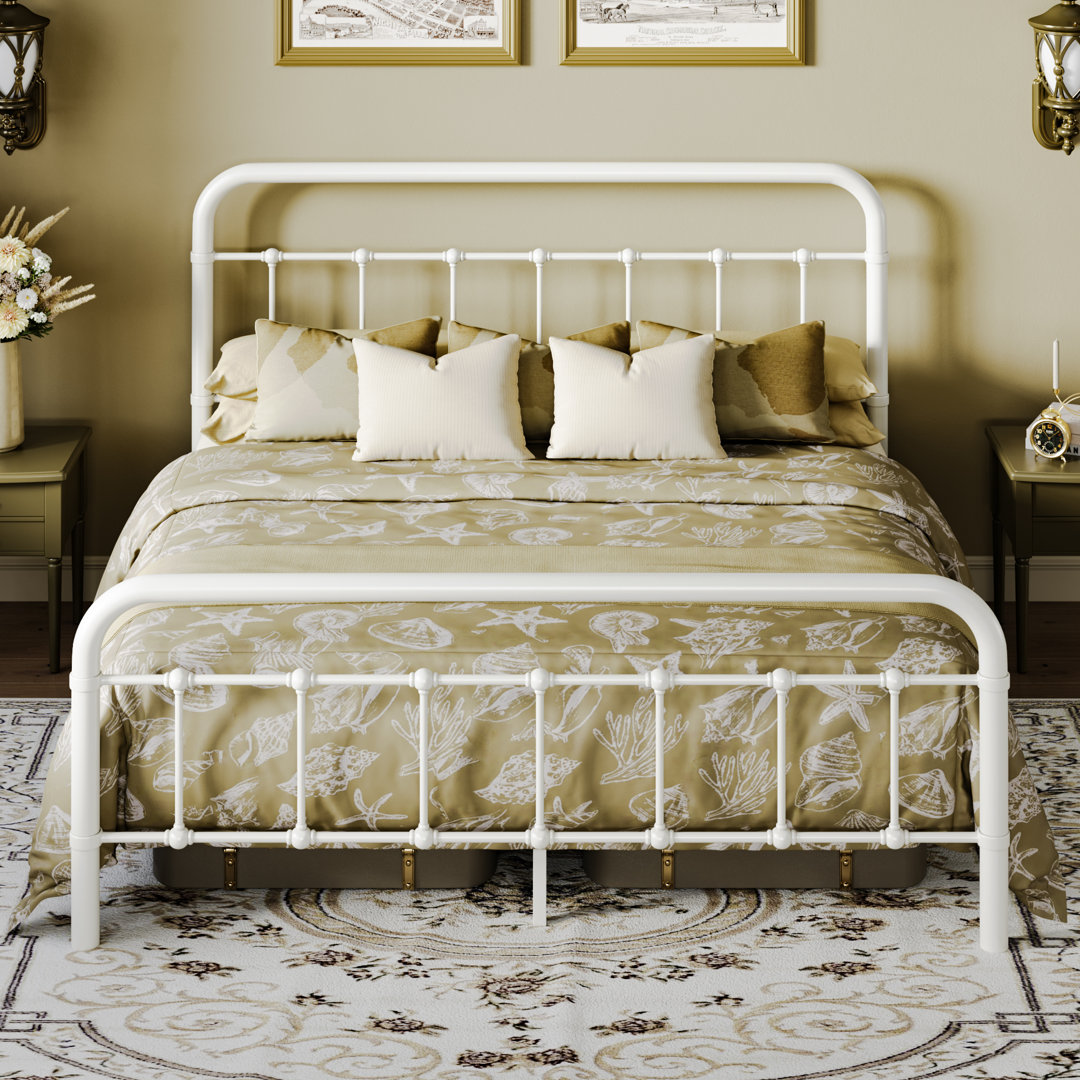 Cleston Metal Slat Bed August Grove®